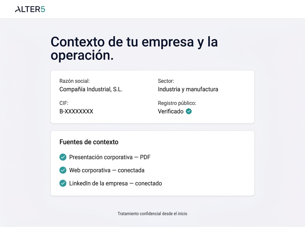 Alex — context of the company and the transaction